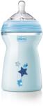 Chicco Biberon cu tetină din silicon 330 ml. 6+ Natural Feeling băiețel 0245