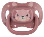Canpol Suzetă simetrică din silicon 0-6 luni Cute Animals roz
