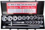 Pro-Tech Nagyméretű szerszámkészlet kofferben 21db 6szögű 3/4" M Pro-Tech TOOLS 00655 (00655)