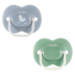 Tommee Tippee Suzetă ortodontică Anytime 18-36 luni, 2 buc. , verde/albastru, Rață TT. 0284