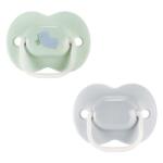 Tommee Tippee Suzetă ortodontică Anytime 0-6 luni, 2 buc. , albastru/verde, Păsărică TT. 0268