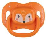 Canpol Suzetă simetrică din silicon 6-18 luni Cute Animals portocaliu