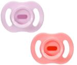 Tommee Tippee Suzetă ortodontică Ultra Light Stay Put 0-6 luni, 2 buc. , roz/violet TT. 0301
