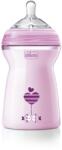 Chicco Biberon cu tetină din silicon 330 ml. 6+ Natural Feeling fetiță 0244