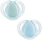 Tommee Tippee Suzete ortodontice Night Time (0-6 luni) 2 buc. albastru TT. 0271