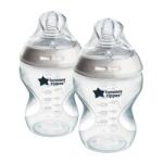 Tommee Tippee Biberon Natural Start cu auto-sterilizare, 260 ml, 0+ luni, 2 buc. TT. 0022
