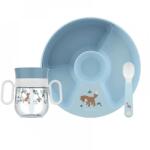 Little Dutch Set de masă din 3 piese Forest Friends Set pentru masa bebelusi