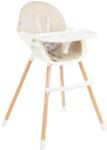 KikkaBoo Scaun de masă Nutri Steel 2 în 1 Beige 31004010118 Scaun de masa bebelusi, inaltator