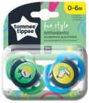 Tommee Tippee Suzete ortodontice Fun Style (0-6 luni) 2 buc. Cățeluș/Puișor TT. 0083.004