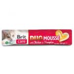 Brit Care Brit Care Cat Creamy Duo Mousse cu Pui si Dovleac, 4x14 g