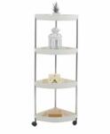 Heinner Raft de colt cu roti, 36x25.5x85 cm (HR-CARTCORNER-VP) Raft