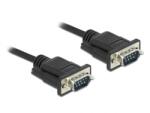 Delock Cablu serial DeLock RS-232 D-Sub 9, tip tată-tată, cu carcasă îngustă a conectorului, 5 m, negru (86576)