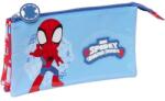 SAFTA Penar Spidey cu 3 compartimente, 22x12x3 cm (SF842532744) Penar