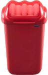 Plafor Cos plastic cu capac batant, pentru reciclare selectiva, capacitate 50l, PLAFOR Fala - rosu (PL-655-04) - forit Cos de gunoi
