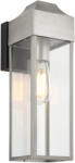 Endon Lighting Georgian ezüst-átlátszó vízvédett kültéri fali lámpa (END-95529) E27 1 izzós IP44 (95529)