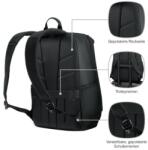 Wenger UrbanOne Backpack, 15.6" Laptop Backpack, Black (653889) Geanta, rucsac laptop