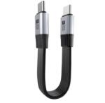  Cablu USB4 type C flat 8K60Hz 240W T-T 0.13m Negru, ku4fa1 (KU4FA1)