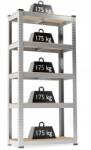 Procart Raft metalic, 5 nivele depozitare, sarcina maxima totala 875 kg, 180x90x30 cm (R1809030) Raft