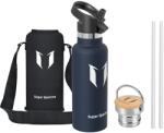 Super Sparrow Rozsdamentes Acél Termosz Kulacs 500 ml, Szivárgásmentes, BPA-mentes, Gyerek és Sport Vizes Palack, Szénsavas Italokhoz is