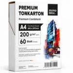 Monobloc Prémium Matt Fehér Papír A4 200g/m2 - 60 lap, kétoldalas nyomtatáshoz, lézer és tintasugaras nyomtatókhoz