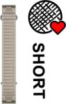 Garmin QuickFit 20 mm óraszíj - ComfortFit szövet - franciaszürke, rövidebb