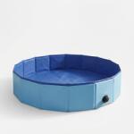 Yummie Piscina pliabila pentru caini pisici si animale mici, PVC cu MDF, 120 x 30 cm, albastru (GLB_60093B) Piscina