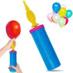 Noa Home Deco kézi léggömb pumpa bulikhoz és rendezvényekhez, kék-rózsaszín