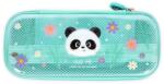 Legami Wonderwow Panda tolltartó, 2 rekesz és belső tolltartó, hálós belső zseb, cipzár, 23x11x5 cm