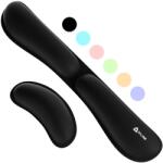 KLIM Csuklótámasz Szett Billentyűzethez és Egérhez - Géles Memory Foam Ergonomikus Párnák - Irodai és Gamer Használatra - Fekete