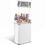Vevor Mobil összecsukható promóciós és kiállítási pult 78, 5x38x181, 5 cm fehér kiállítási stand