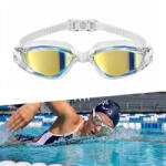 inSPORTline Úszószemüveg inSPORTline Clariflow Mirror, tükörbevonat, Anti-fog technológia, 100%-os UV-védelem, szilikon pánt, puha szilikon tömítés Szín: fekete kék tükrös üveggel