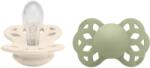 BIBS Infinity szimmetrikus szilikon cumi 2db - 1-es méret Változat: Ivory / Sage
