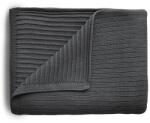 Mushie kötött gyermektakaró bio pamutból Változat: Striped Dark Gray