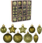 Chomik Karácsonyfa dísz szett 60 darab - olivazöld (GIF7603-ol) - kertaktiv