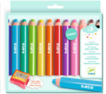 DJECO Kreatív eszközök - Vastag viaszceruza, 8 szín - 8 chunky wax crayons (DJ00971)
