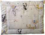  Ovis lapos párna flanel panda-nyuszi-róka + ekrü minky 40x50cm