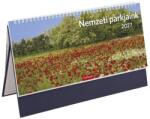 TopTimer Asztali naptár képes TOPTIMER T054 álló fehér lapos Nemzeti park kék 2027