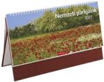 TopTimer Asztali naptár képes TOPTIMER T054 álló fehér lapos Nemzeti park bordó 2027