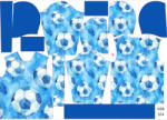 Takoy Panou cu tipar 164 hanorac copii material funcțional pentru trening minge de fotbal pe teren albastru
