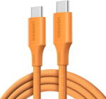 UGREEN Cablu de Alimentare USB-C la USB-C, 5A, 100W, 480Mbps, 1m - Ugreen L502 (95493) - Hermes Orange (KF2363743)