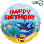 Boldog Születésnapot Happy Birthday Ocean fólia lufi 46 cm (GBB26063P)