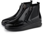 Vlnka Botine de damă din piele pentru hallux cu fermoar Rebecca negru mărimi încălțăminte adulți 36 (15-002074-36)