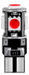  LED izzó 12V T10 5SMD LED piros CANBUS