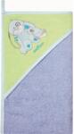 Womar Zaffiro Prosop de baie cu gluga imprimeu velur 100 x 100 cm Womar Zaffiro AN-OW-01-10 (Culoare: Verde/Gri/Albastru) Prosop