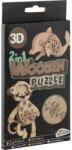 Grafix Puzzle Lemn 3D Animale Grafix GR400077 (Culoare: Delfin/Maimuta) Puzzle
