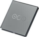 Tosyco Întrerupător dimabil simplu cu touch (tactil) din sticlă [CLONE] [CLONE] (TOS-C1G2WDIM-Y)