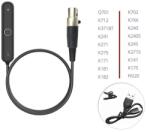 PadForce Adaptor wireless Bluetooth 5.0 PadForce pentru casti AKG Q701, K702, K712, K245, K181, cu microfon incorporat, Mini XLR, Lungime 0.2m