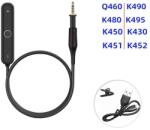 PadForce Adaptor wireless Bluetooth 5.0 PadForce pentru casti AKG Q460, K480, K450, K451, K490, K495, K430, K452, cu microfon incorporat, Jack 2.5mm, Lungime 0.2m