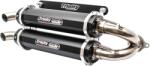 Trinity Racing Evacuare dublă slip-on neagră TRINITY RACING TR-4152S-BK