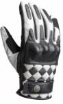 JOHN DOE Mănuși de piele JOHN DOE TRACKER RACE LEATHER WHITE/BLACK